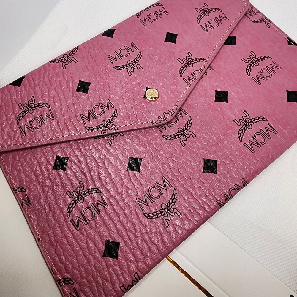 MCM Envelope Clutch - Pink